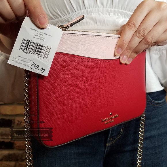 KATE SPADE STACI HEART POP PRINTED TRIPLE CROSSBODY 3 PIECE SET K6066 NWT $259 - Picture 3 of 6